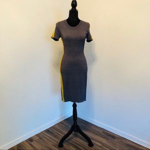 Midi length bodycon dress